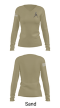 Grim Troop 61547522 Women's Long Sleeve V-neck Shirt -1 97