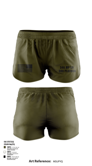 Ranger Panties, 346 MP CO 3rd Platoon, Army, Teamtime, Team time, sublimation, custom sports apparel, team uniforms, spirit wear, spiritwear, sports uniforms, custom shirts, team store, custom team store, fundraiser sports, apparel fundraiser