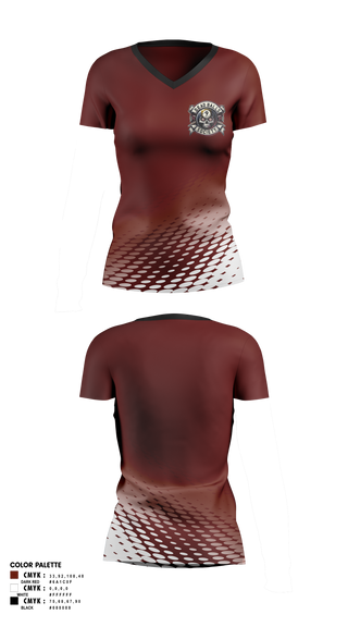 Womens Short Sleeve Vneck Shirt, Dead Balls Society, Bowling, Teamtime, Team time, sublimation, custom sports apparel, team uniforms, spirit wear, spiritwear, sports uniforms, custom shirts, team store, custom team store, fundraiser sports, apparel fundraiser