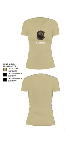 Womens Short Sleeve Vneck Shirt, 1 SOAMXS, Air Force, Teamtime, Team time, sublimation, custom sports apparel, team uniforms, spirit wear, spiritwear, sports uniforms, custom shirts, team store, custom team store, fundraiser sports, apparel fundraiser