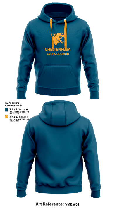 Cheltenham High School Cross Country 24058357 Hoodie - 1
