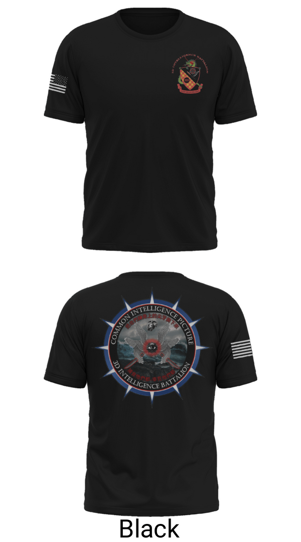 Short Sleeve Performance Shirt, 3rd Intelligence Battalion, Marines, Teamtime, Team time, sublimation, custom sports apparel, team uniforms, spirit wear, spiritwear, sports uniforms, custom shirts, team store, custom team store, fundraiser sports, apparel fundraiser