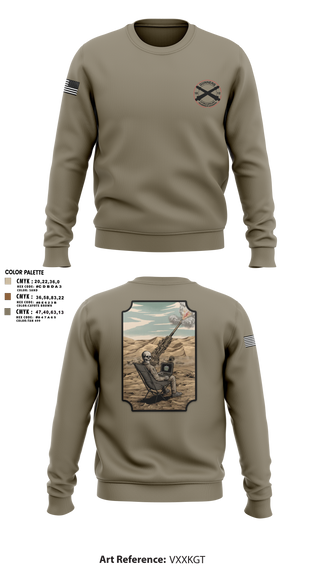 Crew Neck Sweatshirt, C-BTRY FDC, Army, Teamtime, Team time, sublimation, custom sports apparel, team uniforms, spirit wear, spiritwear, sports uniforms, custom shirts, team store, custom team store, fundraiser sports, apparel fundraiser