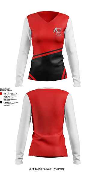 Womens Long Sleeve Vneck Shirt, EHS Track & Field, Track & Field, Teamtime, Team time, sublimation, custom sports apparel, team uniforms, spirit wear, spiritwear, sports uniforms, custom shirts, team store, custom team store, fundraiser sports, apparel fundraiser