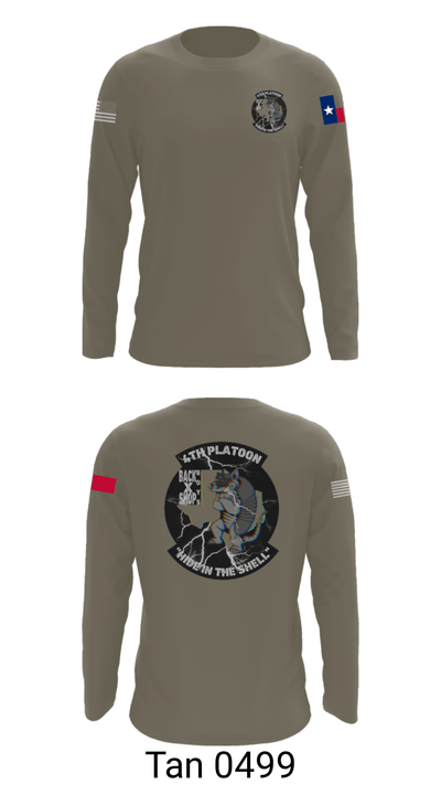 90th ASB B co 4Th Platoon 5922701 Long Sleeve Performance Shirt - 66