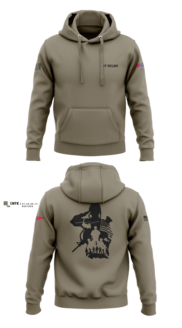 Hoodie, SGT Nelms, National Guard, Teamtime, Team time, sublimation, custom sports apparel, team uniforms, spirit wear, spiritwear, sports uniforms, custom shirts, team store, custom team store, fundraiser sports, apparel fundraiser