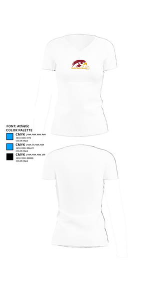 Womens Short Sleeve Vneck Shirt, Thomas W Kelly High School Basketball, Women's Basketball, Teamtime, Team time, sublimation, custom sports apparel, team uniforms, spirit wear, spiritwear, sports uniforms, custom shirts, team store, custom team store, fundraiser sports, apparel fundraiser