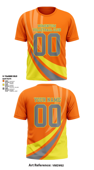 Momentum Volleyball Club 87040670 Short Sleeve Performance Shirt - 2