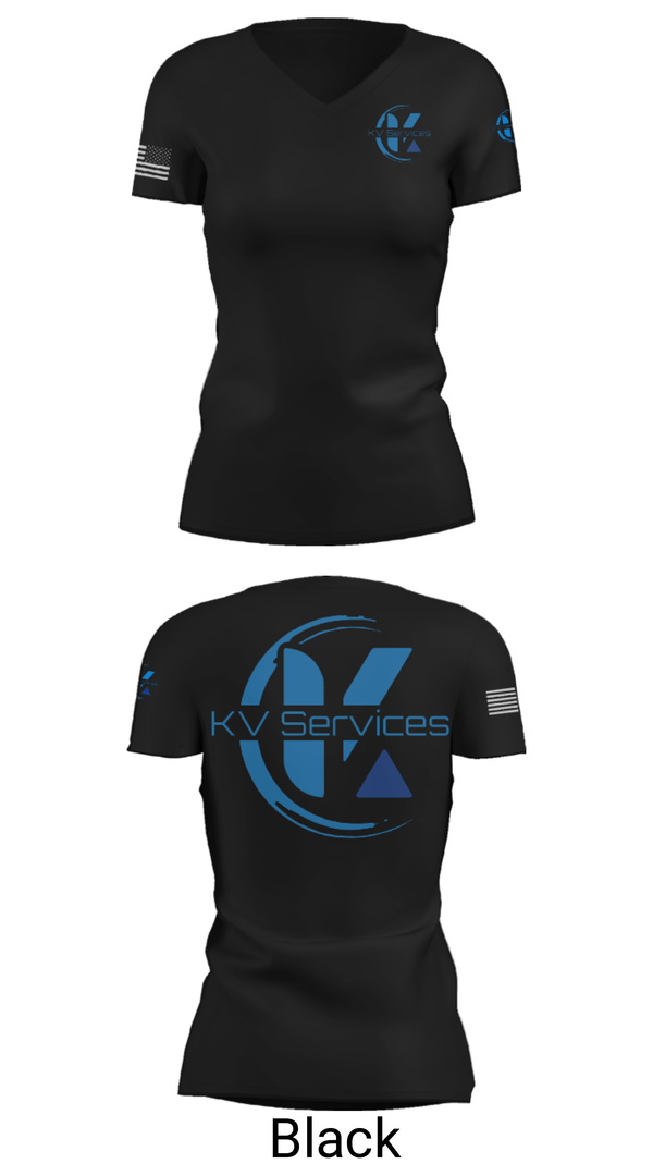 Womens Short Sleeve Vneck Shirt, kvservices, , Teamtime, Team time, sublimation, custom sports apparel, team uniforms, spirit wear, spiritwear, sports uniforms, custom shirts, team store, custom team store, fundraiser sports, apparel fundraiser