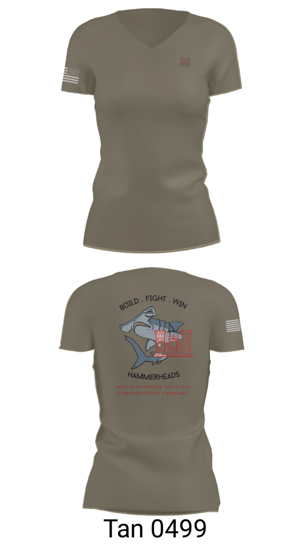 Women's Short Sleeve Vneck Shirt, 465 EVCC, Army, Teamtime, Team time, sublimation, custom sports apparel, team uniforms, spirit wear, spiritwear, sports uniforms, custom shirts, team store, custom team store, fundraiser sports, apparel fundraiser