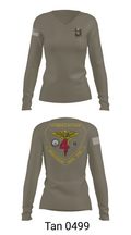 4th Med Battalion 81744782 Women's Long Sleeve V-neck Shirt - 77