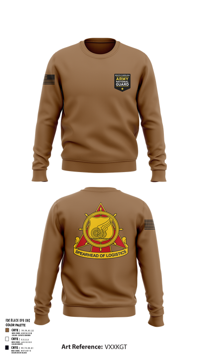 SOUTH CAROLINA ARMY NATIONAL GUARD 14160186 Crew Neck Sweatshirt - 111