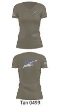 Great white guns 55052076 Women's Short Sleeve V-neck Shirt - 68