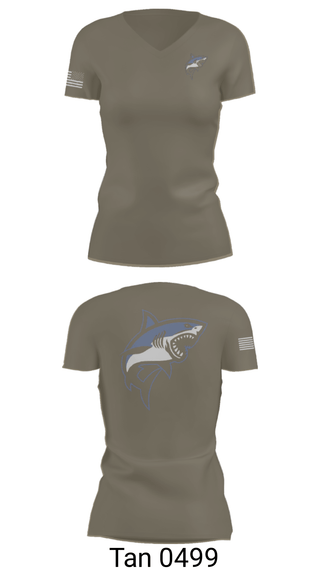 Womens Short Sleeve Vneck Shirt, Great white guns, Marines, Teamtime, Team time, sublimation, custom sports apparel, team uniforms, spirit wear, spiritwear, sports uniforms, custom shirts, team store, custom team store, fundraiser sports, apparel fundraiser