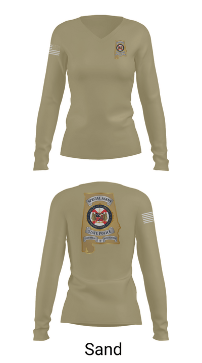Major Crimes 85282762 Women's Long Sleeve V-neck Shirt - 92