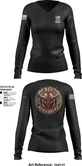 Womens Long Sleeve Vneck Shirt, Army, , Teamtime, Team time, sublimation, custom sports apparel, team uniforms, spirit wear, spiritwear, sports uniforms, custom shirts, team store, custom team store, fundraiser sports, apparel fundraiser