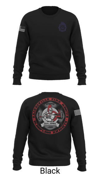 Crew Neck Sweatshirt, GFR Station 3, Fire Department, Teamtime, Team time, sublimation, custom sports apparel, team uniforms, spirit wear, spiritwear, sports uniforms, custom shirts, team store, custom team store, fundraiser sports, apparel fundraiser