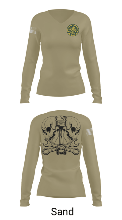 46th MP Co 42488170 Women's Long Sleeve V-neck Shirt - 97