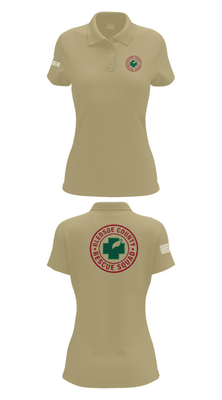 Women's Short Sleeve Performance Polo, Bledsoe County Rescue Squad, , Teamtime, Team time, sublimation, custom sports apparel, team uniforms, spirit wear, spiritwear, sports uniforms, custom shirts, team store, custom team store, fundraiser sports, apparel fundraiser