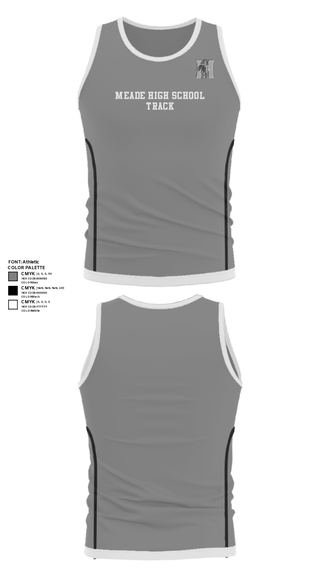 Tank Top, Meade High School Track, Track & Field, Teamtime, Team time, sublimation, custom sports apparel, team uniforms, spirit wear, spiritwear, sports uniforms, custom shirts, team store, custom team store, fundraiser sports, apparel fundraiser