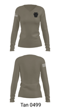 Blackout 17717609 Women's Long Sleeve V-neck Shirt - 73
