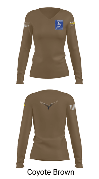 Womens Long Sleeve Vneck Shirt, 1-5 25th, Army, Teamtime, Team time, sublimation, custom sports apparel, team uniforms, spirit wear, spiritwear, sports uniforms, custom shirts, team store, custom team store, fundraiser sports, apparel fundraiser