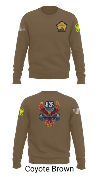 Crew Neck Sweatshirt, Phoenix H2F, Army, Teamtime, Team time, sublimation, custom sports apparel, team uniforms, spirit wear, spiritwear, sports uniforms, custom shirts, team store, custom team store, fundraiser sports, apparel fundraiser