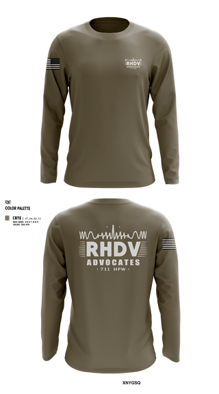 Long Sleeve Performance Shirt, 711 HPW/RHDV, Army, Teamtime, Team time, sublimation, custom sports apparel, team uniforms, spirit wear, spiritwear, sports uniforms, custom shirts, team store, custom team store, fundraiser sports, apparel fundraiser