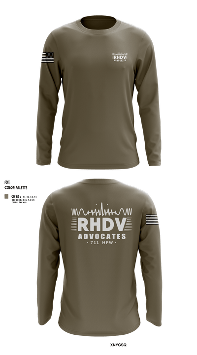 711 HPW/RHDV 93111099 Long Sleeve Performance Shirt - 3
