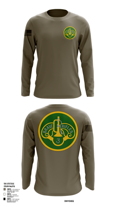 3CR 23348261 Long Sleeve Performance Shirt - 119