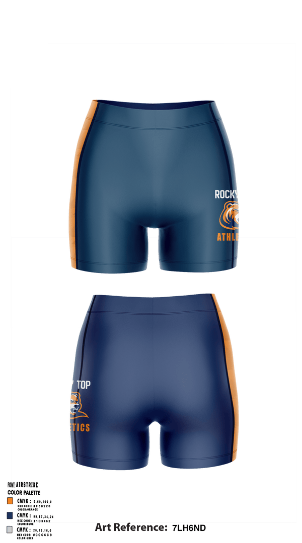 Womens Compression Shorts, Rocky Top MS, Spirit Store, Teamtime, Team time, sublimation, custom sports apparel, team uniforms, spirit wear, spiritwear, sports uniforms, custom shirts, team store, custom team store, fundraiser sports, apparel fundraiser