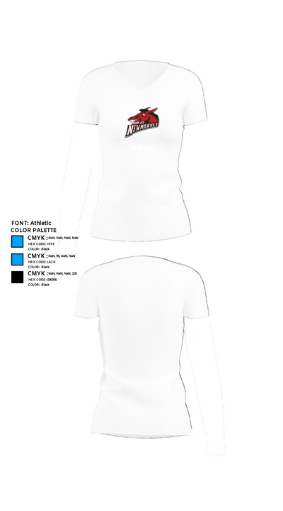 MULES 90361206 Women's Short Sleeve V-neck Shirt - 18