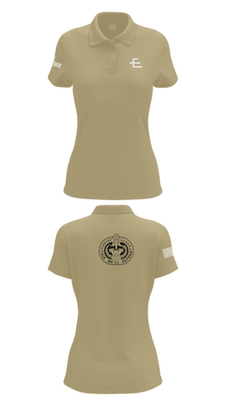 Women's Short Sleeve Performance Polo, E/701, Army, Teamtime, Team time, sublimation, custom sports apparel, team uniforms, spirit wear, spiritwear, sports uniforms, custom shirts, team store, custom team store, fundraiser sports, apparel fundraiser