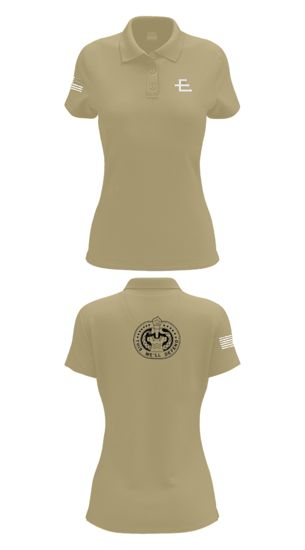 Women's Short Sleeve Performance Polo, E/701, Army, Teamtime, Team time, sublimation, custom sports apparel, team uniforms, spirit wear, spiritwear, sports uniforms, custom shirts, team store, custom team store, fundraiser sports, apparel fundraiser