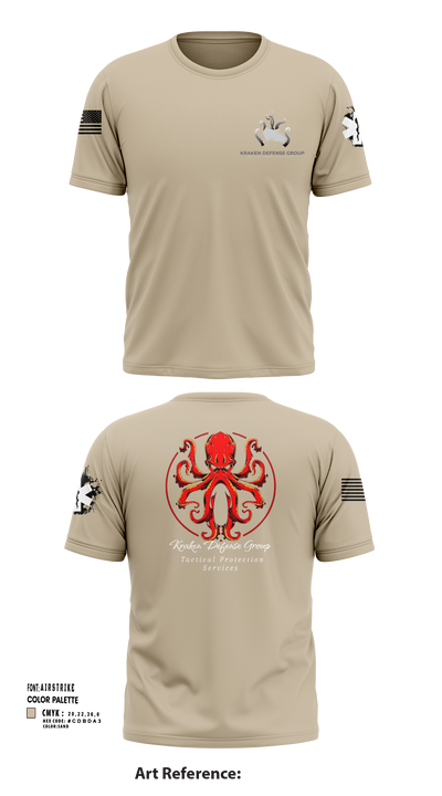 Kraken Defense Group 92519053 Short Sleeve Performance Shirt - 113