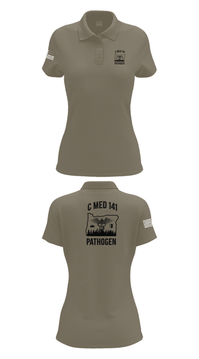 C MED 141 64606356 Women's Short Sleeve Performance Polo  - 71