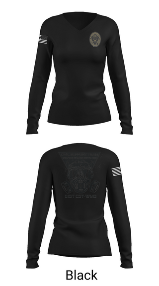Womens Long Sleeve Vneck Shirt, 61st CST, Army, Teamtime, Team time, sublimation, custom sports apparel, team uniforms, spirit wear, spiritwear, sports uniforms, custom shirts, team store, custom team store, fundraiser sports, apparel fundraiser