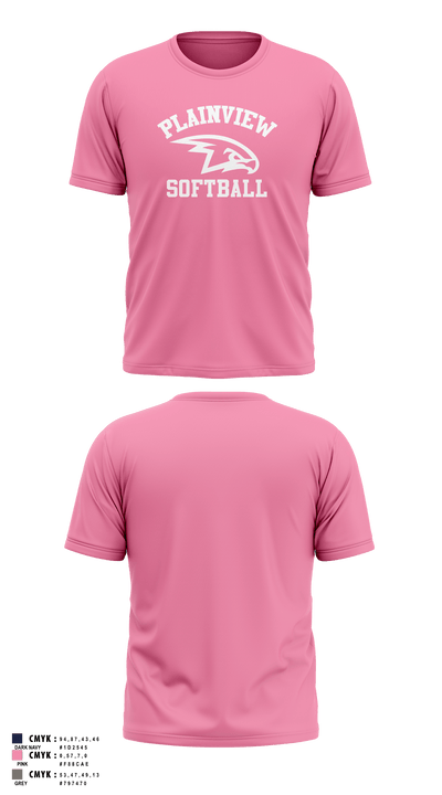 Plainview Softball 28664067 Short Sleeve Performance Shirt - 4