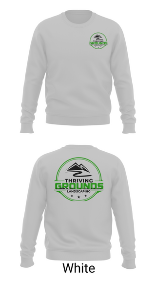 Crew Neck Sweatshirt, Thriving Grounds Landscaping, , Teamtime, Team time, sublimation, custom sports apparel, team uniforms, spirit wear, spiritwear, sports uniforms, custom shirts, team store, custom team store, fundraiser sports, apparel fundraiser
