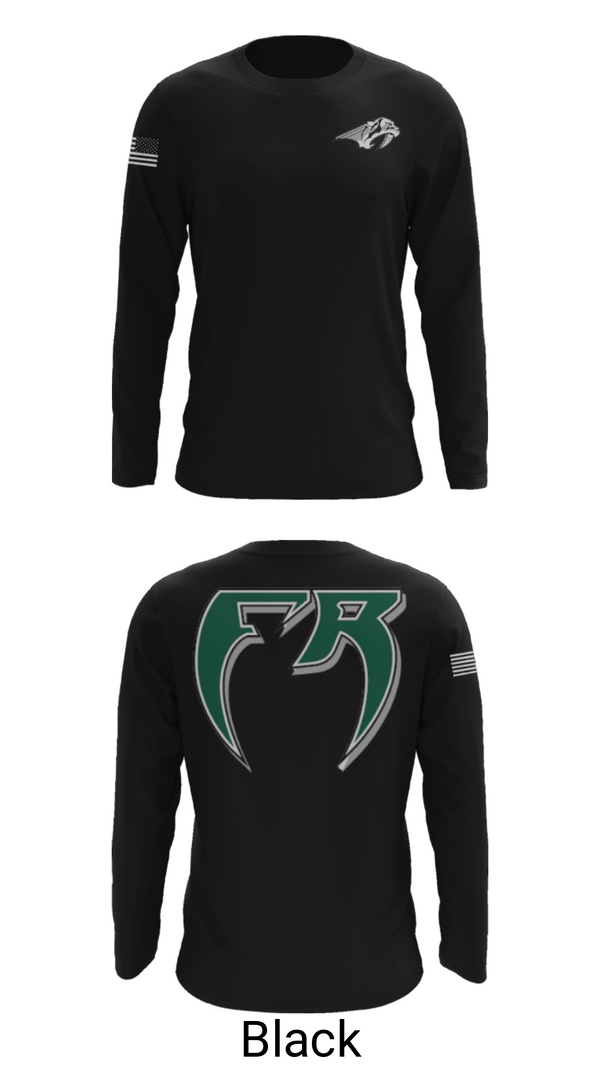 Long Sleeve Performance Shirt, Fossil Ridge High School Baseball, Baseball, Teamtime, Team time, sublimation, custom sports apparel, team uniforms, spirit wear, spiritwear, sports uniforms, custom shirts, team store, custom team store, fundraiser sports, apparel fundraiser