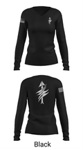 3rd Battalion 2nd Marines Scout Sniper Platoon 1879947 Women's Long Sleeve V-neck Shirt - 37