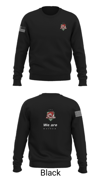 Crew Neck Sweatshirt, JC United, Men's Soccer, Teamtime, Team time, sublimation, custom sports apparel, team uniforms, spirit wear, spiritwear, sports uniforms, custom shirts, team store, custom team store, fundraiser sports, apparel fundraiser