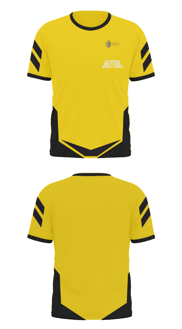 Short Sleeve Performance Polo, Lutheran South High School Tennis, Tennis, Teamtime, Team time, sublimation, custom sports apparel, team uniforms, spirit wear, spiritwear, sports uniforms, custom shirts, team store, custom team store, fundraiser sports, apparel fundraiser