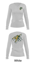 Paradise High School Bobcats 65206673 Women's Long Sleeve V-neck Shirt -1 16