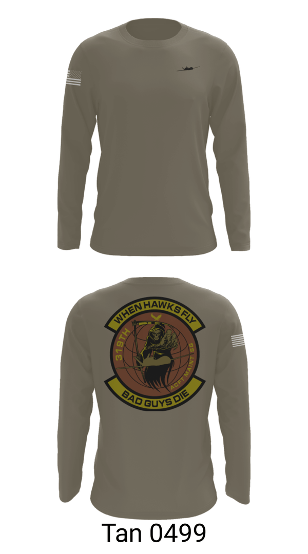 Long Sleeve Performance Shirt, 319th Maintenance Squadron, Air Force, Teamtime, Team time, sublimation, custom sports apparel, team uniforms, spirit wear, spiritwear, sports uniforms, custom shirts, team store, custom team store, fundraiser sports, apparel fundraiser