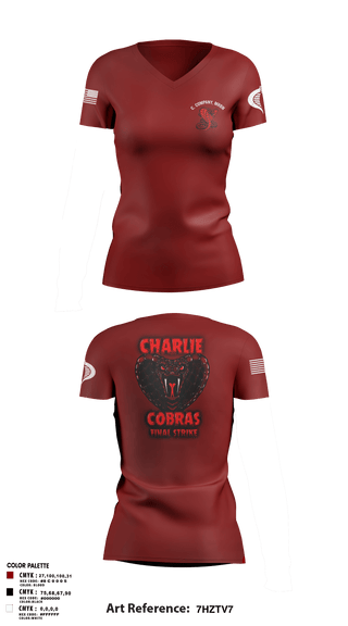 Womens Short Sleeve Vneck Shirt, C. Company, MRBn, Army, Teamtime, Team time, sublimation, custom sports apparel, team uniforms, spirit wear, spiritwear, sports uniforms, custom shirts, team store, custom team store, fundraiser sports, apparel fundraiser