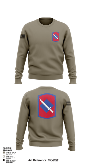 Crew Neck Sweatshirt, 39th Infantry Brigade, , Teamtime, Team time, sublimation, custom sports apparel, team uniforms, spirit wear, spiritwear, sports uniforms, custom shirts, team store, custom team store, fundraiser sports, apparel fundraiser