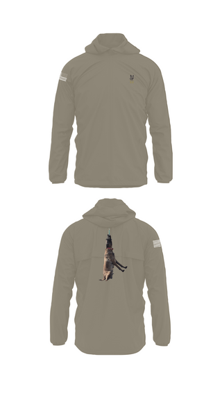 Windbreaker, Mals K9, Army, Teamtime, Team time, sublimation, custom sports apparel, team uniforms, spirit wear, spiritwear, sports uniforms, custom shirts, team store, custom team store, fundraiser sports, apparel fundraiser
