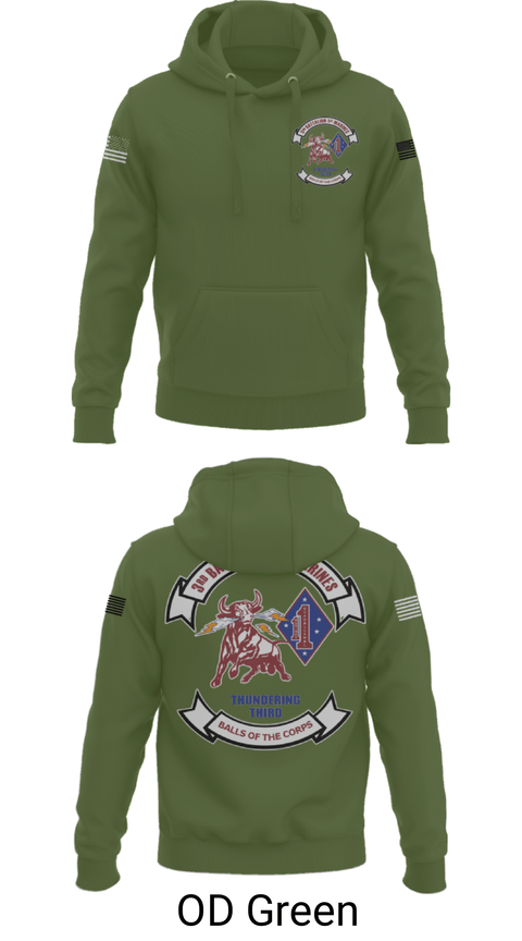 Hoodie, 3/1 Balls Of The Corps, Marines, Teamtime, Team time, sublimation, custom sports apparel, team uniforms, spirit wear, spiritwear, sports uniforms, custom shirts, team store, custom team store, fundraiser sports, apparel fundraiser