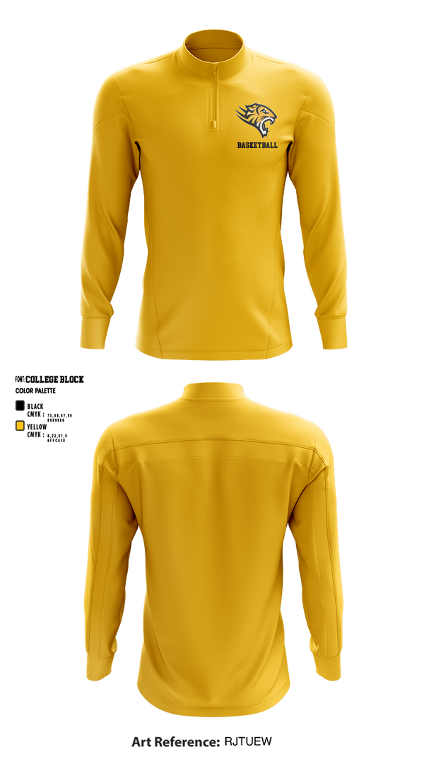 Quarter Zip Jacket, Kensington Multiplex High School Basketball, Men's Basketball, Teamtime, Team time, sublimation, custom sports apparel, team uniforms, spirit wear, spiritwear, sports uniforms, custom shirts, team store, custom team store, fundraiser sports, apparel fundraiser